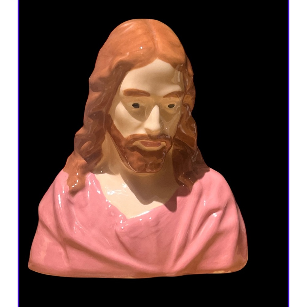 Hand-Painted Ceramic Religious Statue Jesus